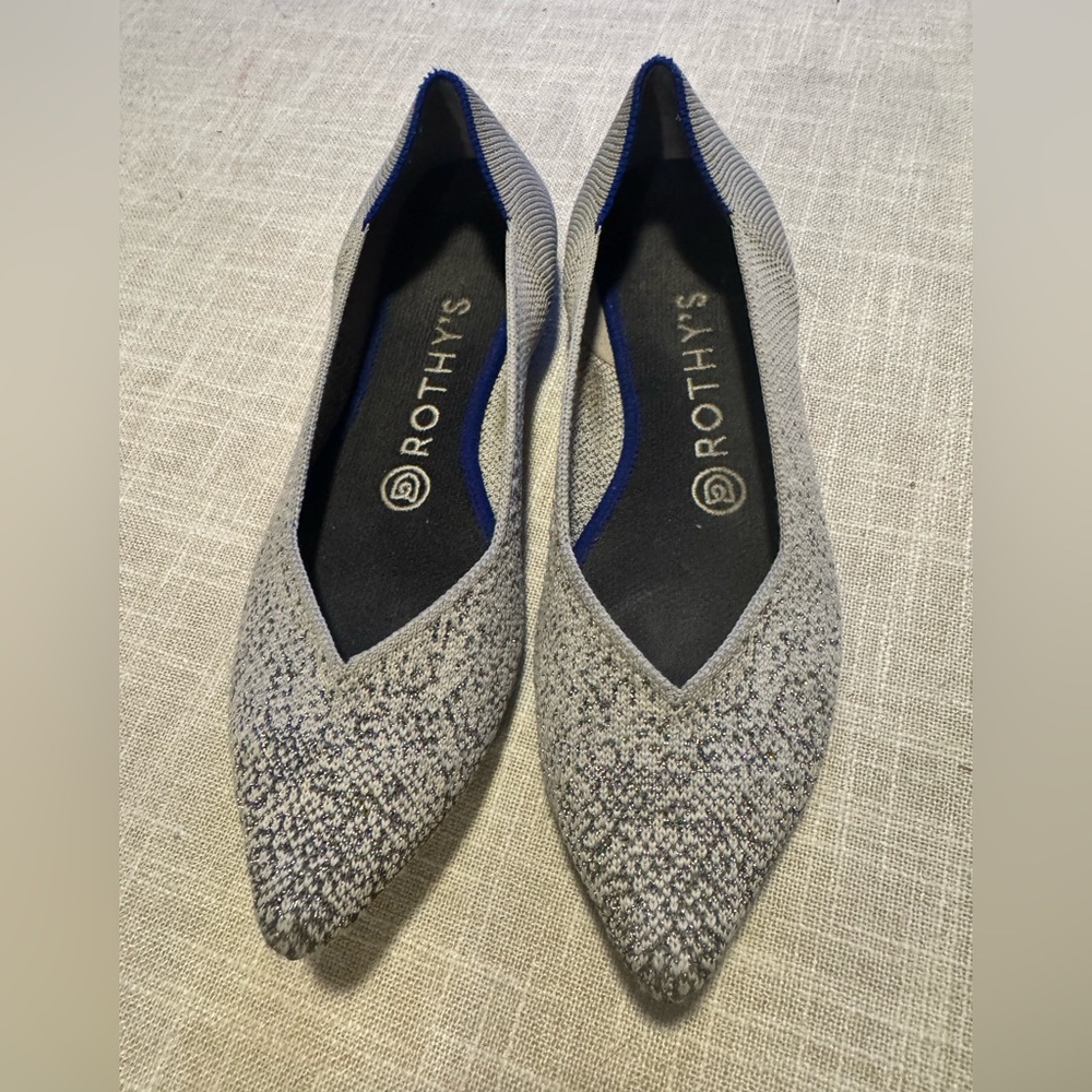 Rothy's The Point Flat Star Dust Size 7